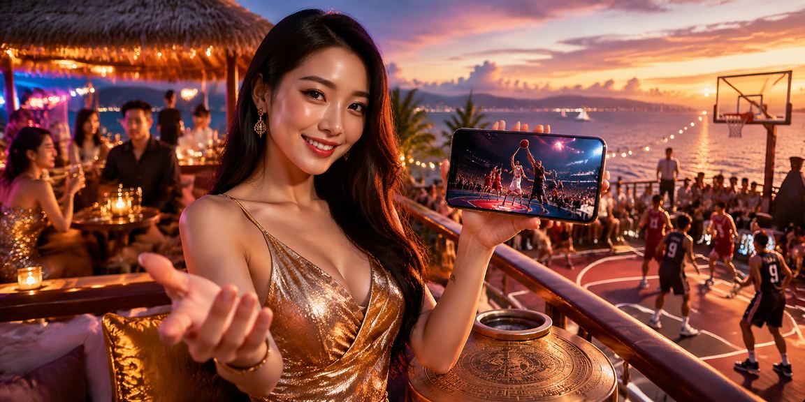 Cảnh quan bờ biển với hoạt động cá cược bóng rổ tại Nha Trang